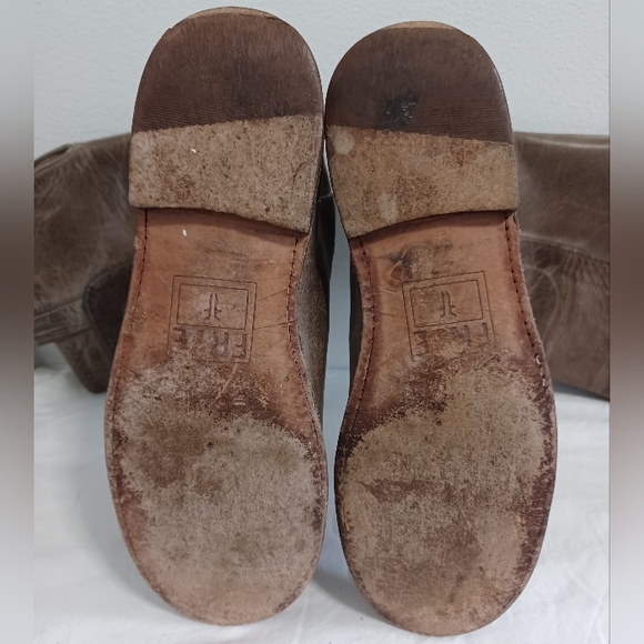 Frye tall boots smoky gray leather size 8.5B - Picture 9 of 13